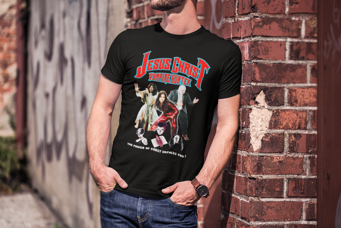 Lucha Movie Club: "JESUS CHRIST VAMPIRE HUNTER" t-shirt