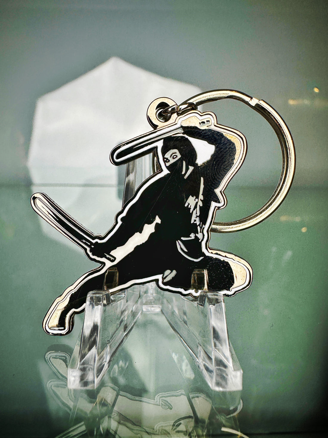 Sho Kosugi Ninja Poster metal enamel keychain