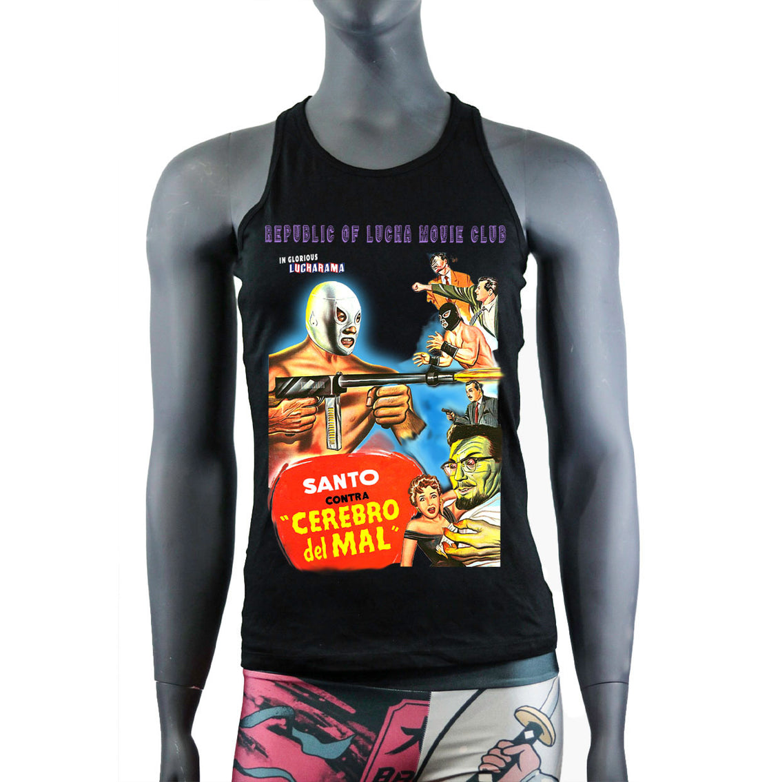 Lucha Movie Club: "SANTO VS CEREBRO DEL MAL" t-shirt
