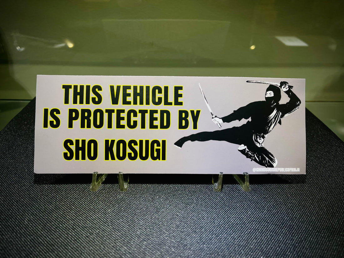 Sho Kosugi Poster Kick Bumper Sticker