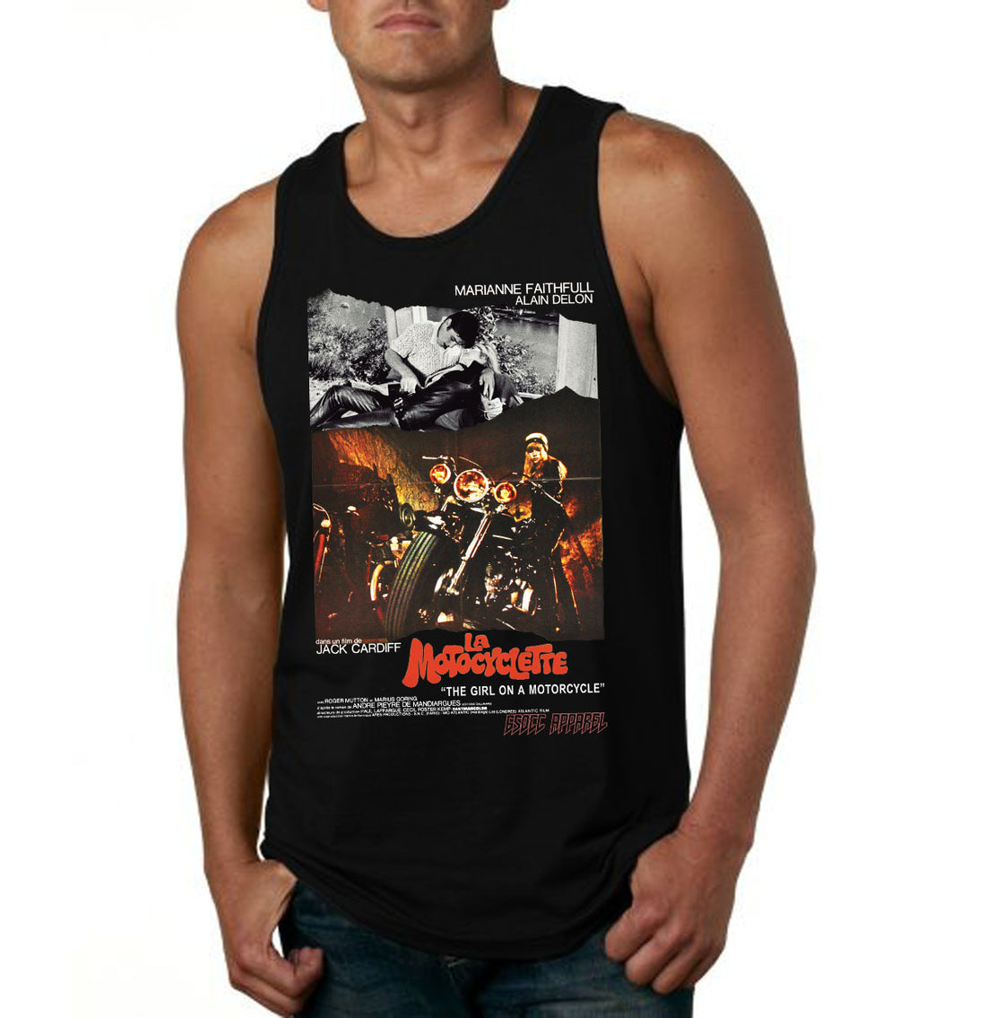 THE GIRL ON A MOTORCYCLE French Poster 650CC t-shirt