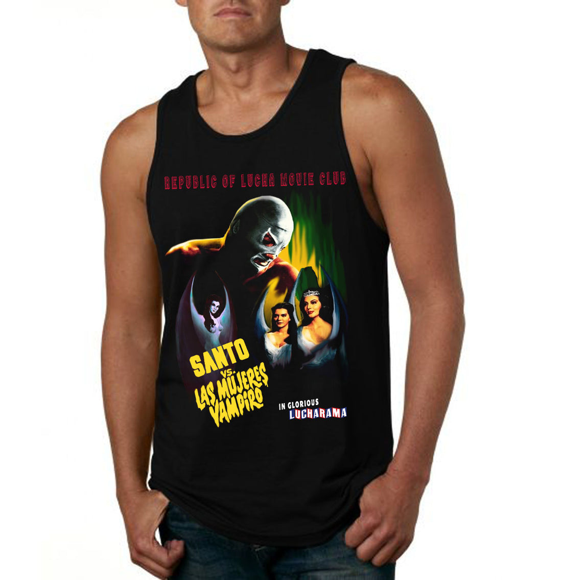 Lucha Movie Club: "SANTO VS LAS MUJERES VAMPIRO" t-shirt