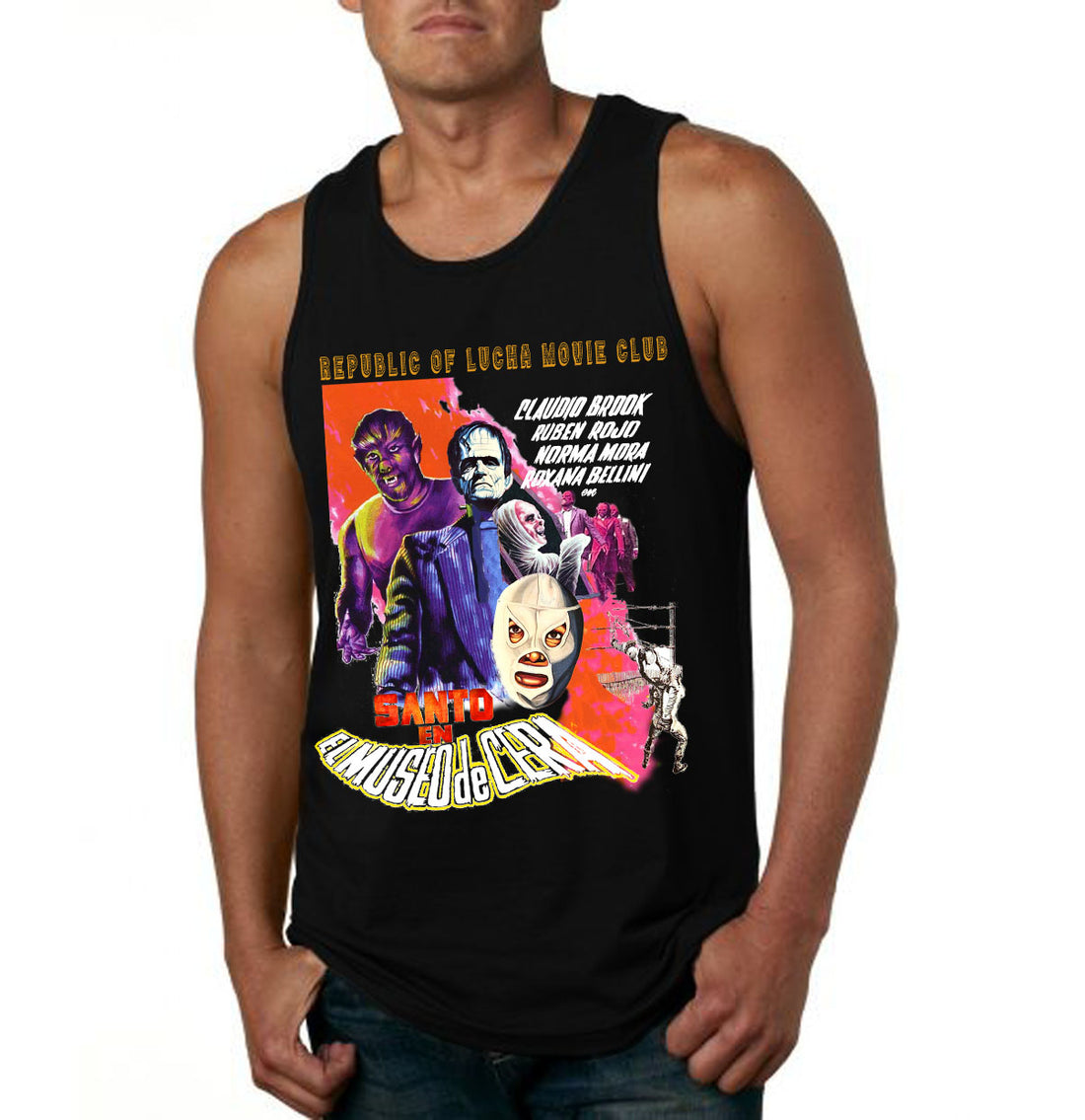 Lucha Movie Club: "SANTO IN THE WAX MUSEUM" t-shirt