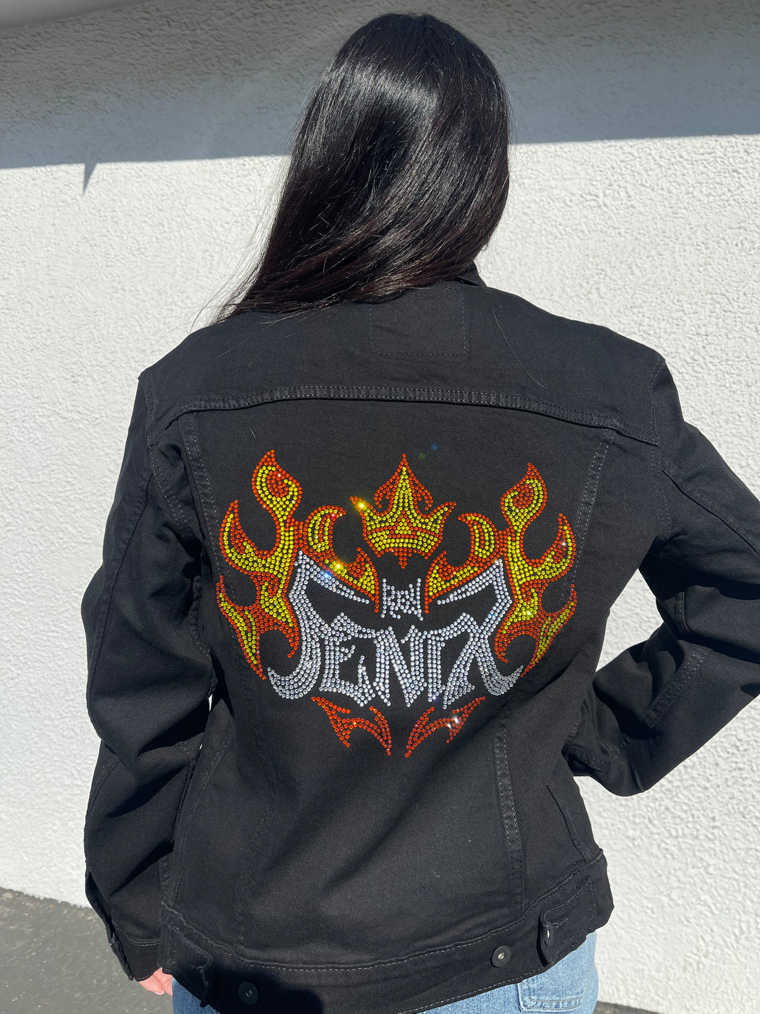 Rhinestone Levi's trucker denim jackets