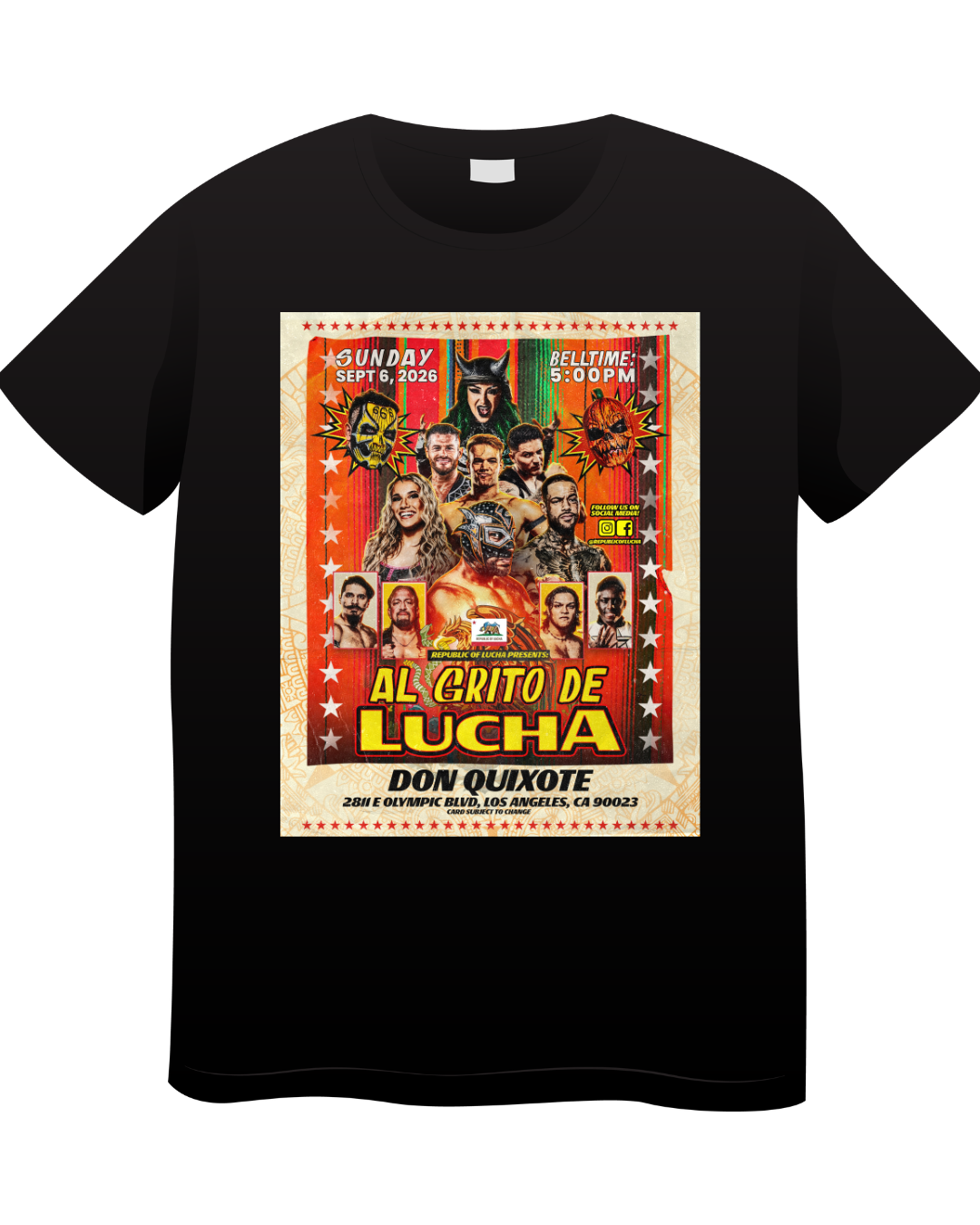 “ROL9: AL GRITO DE LUCHA” official commemorative t-shirt
