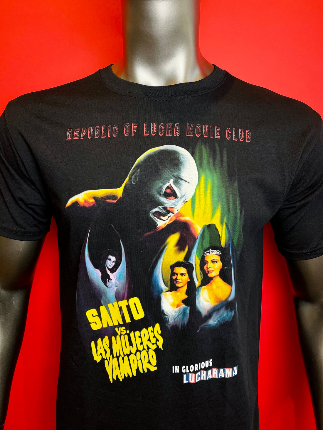 Lucha Movie Club: "SANTO VS LAS MUJERES VAMPIRO" t-shirt
