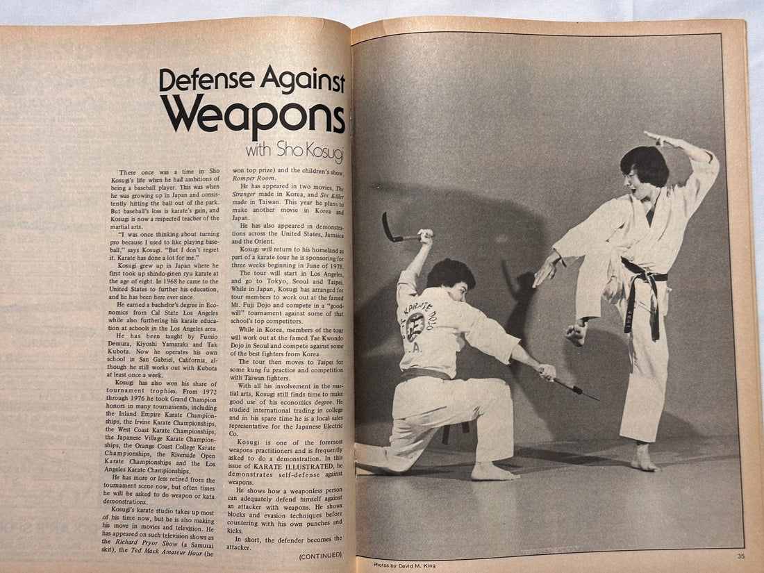 Sho Kosugi Autographed "KARATE ILLUSTRATED" May 1978