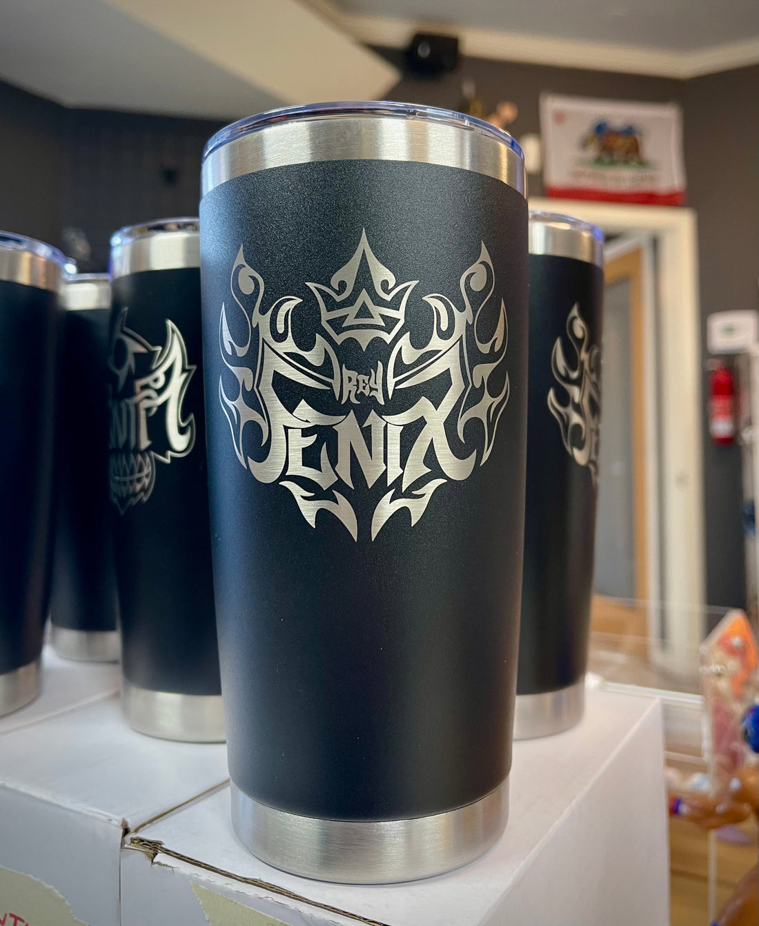 "LB" Stainless Steel Travel Mug