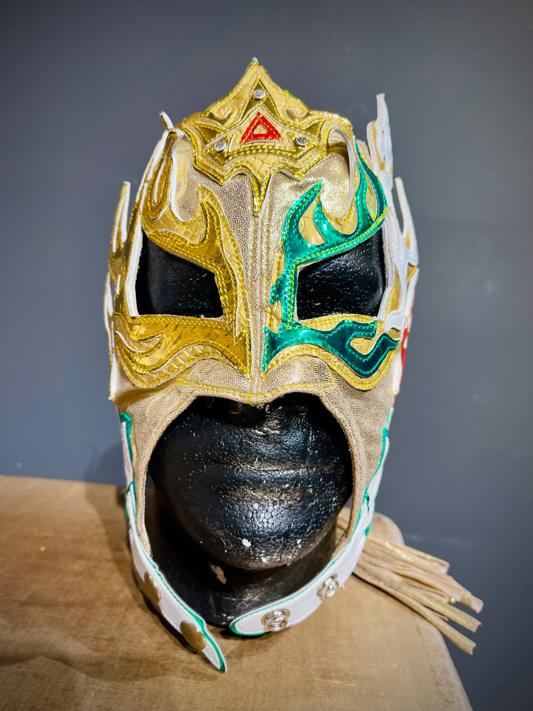 Rey Fenix - "MX GOLD" *MATCH WORN* Mask