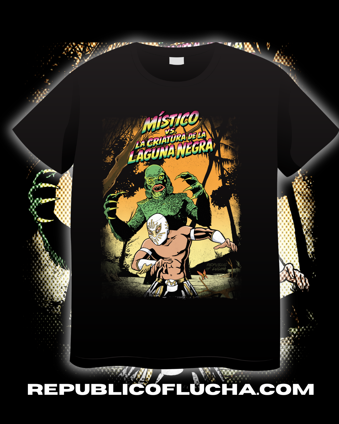 "Mistico vs La Criatura" t-shirt