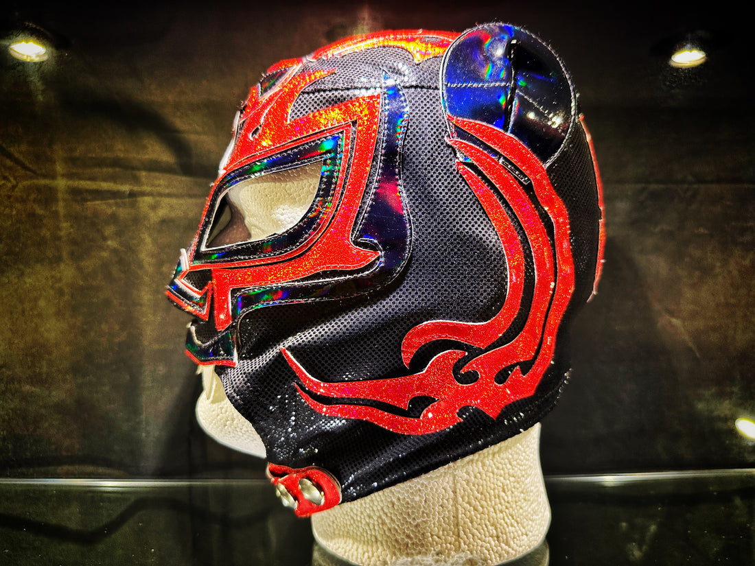 Xtreme Tiger - BLK/RED Semi Mask