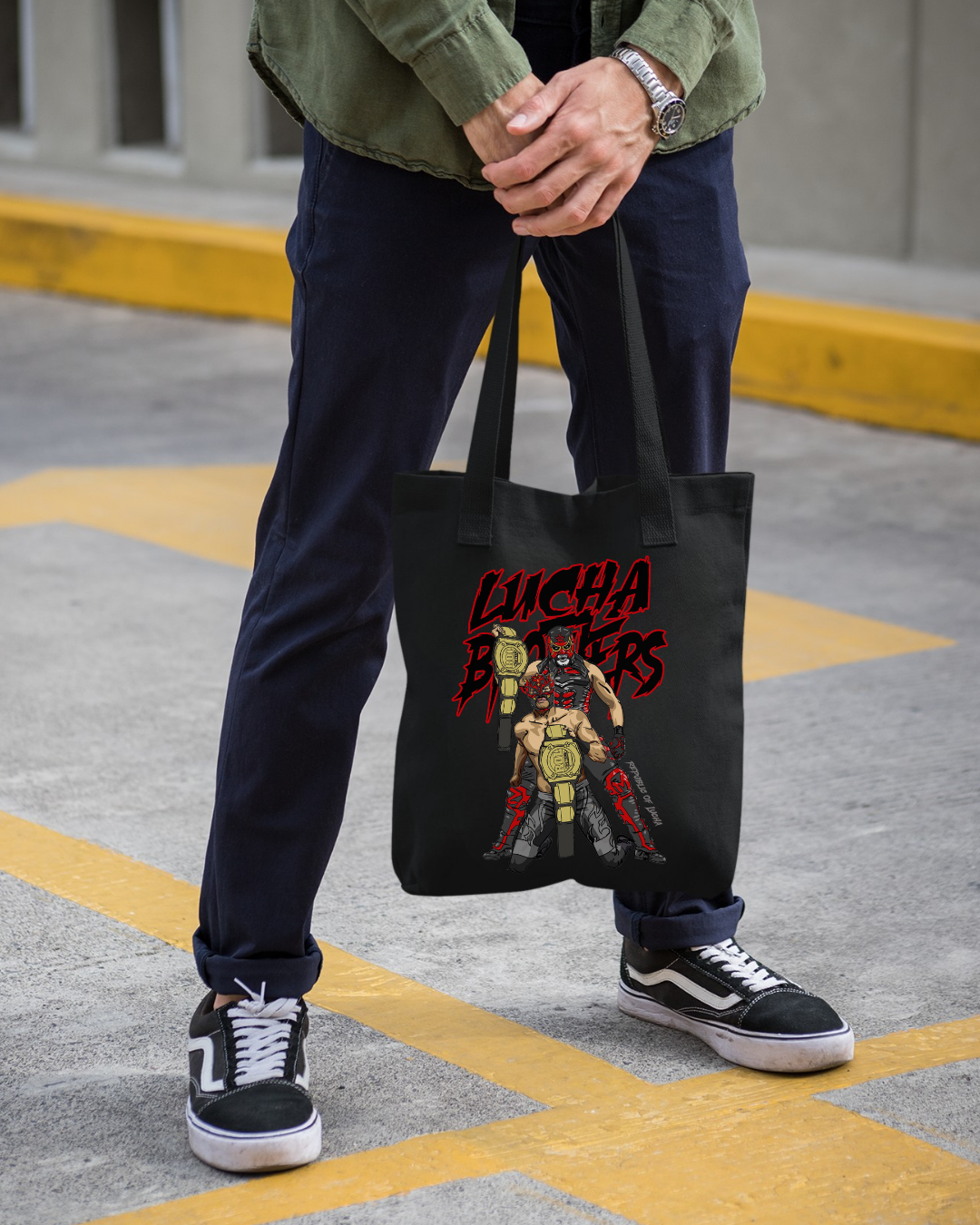 Republic of Lucha Tote Bags