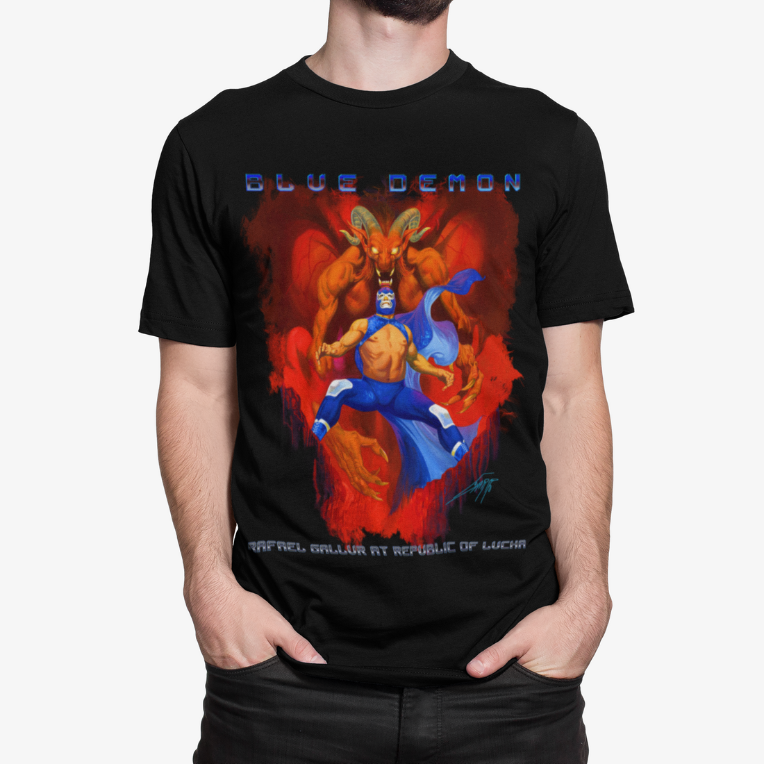 BLUE DEMON Rafael Gallur t-shirt
