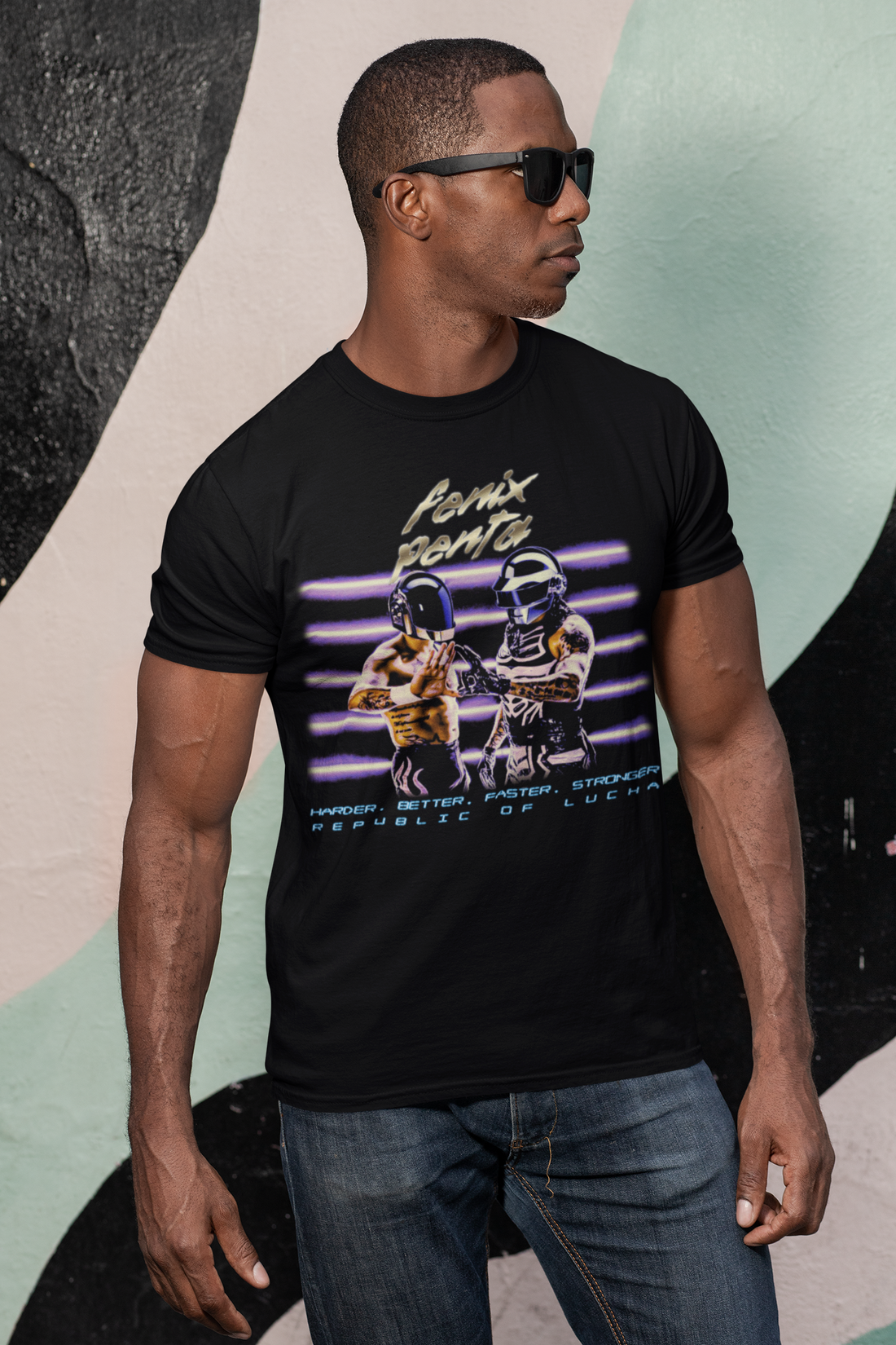 DAFT Lucha Bros t-shirt