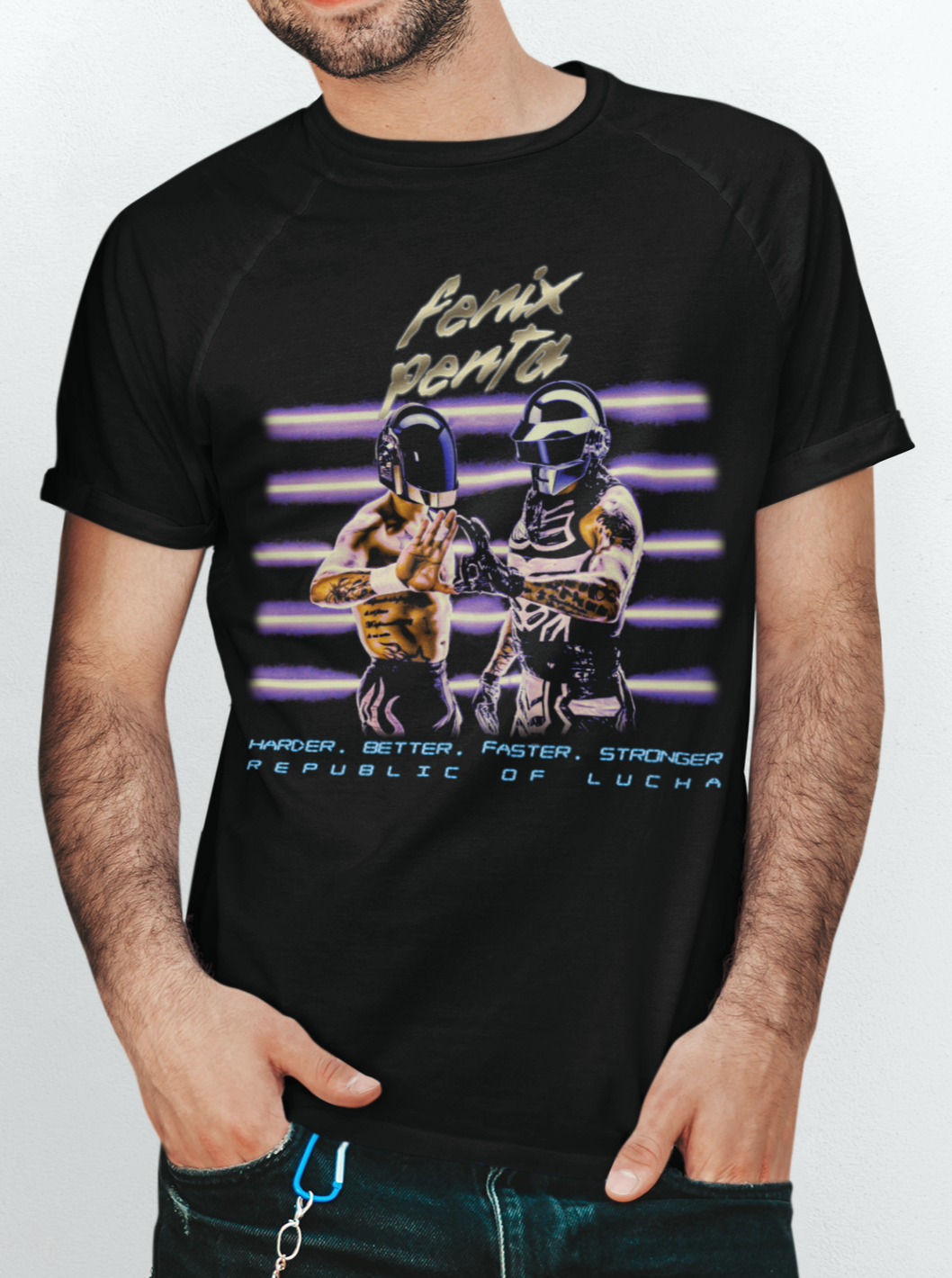 DAFT Lucha Bros t-shirt
