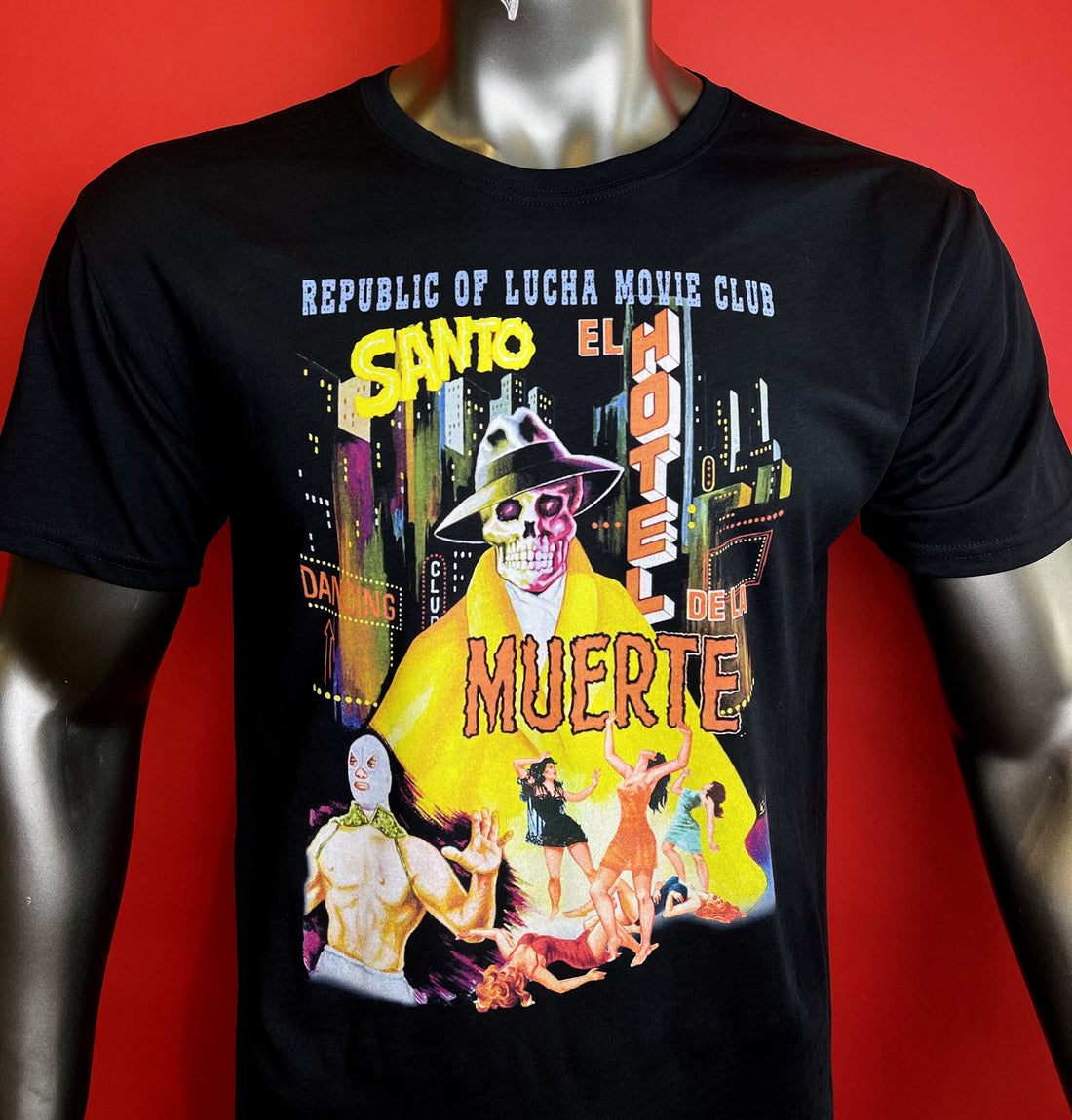 Lucha Movie Club: "EL HOTEL DE LA MUERTE" t-shirt