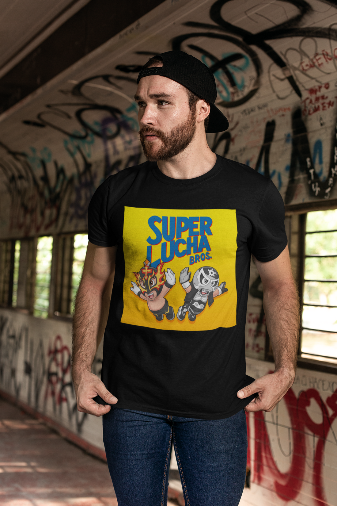 Super Lucha Bros t-shirt